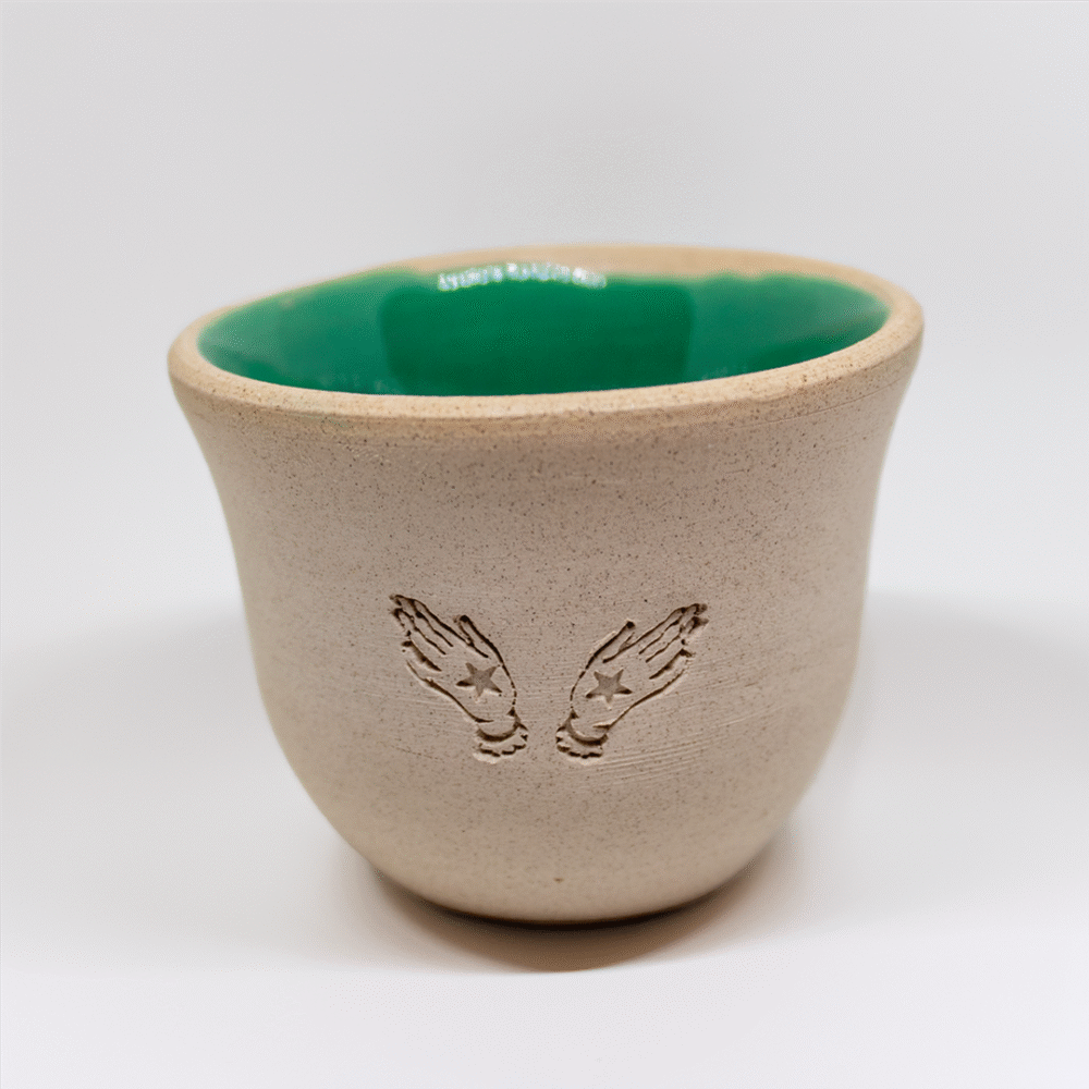 Hopeful Hands Ceramic Finjan