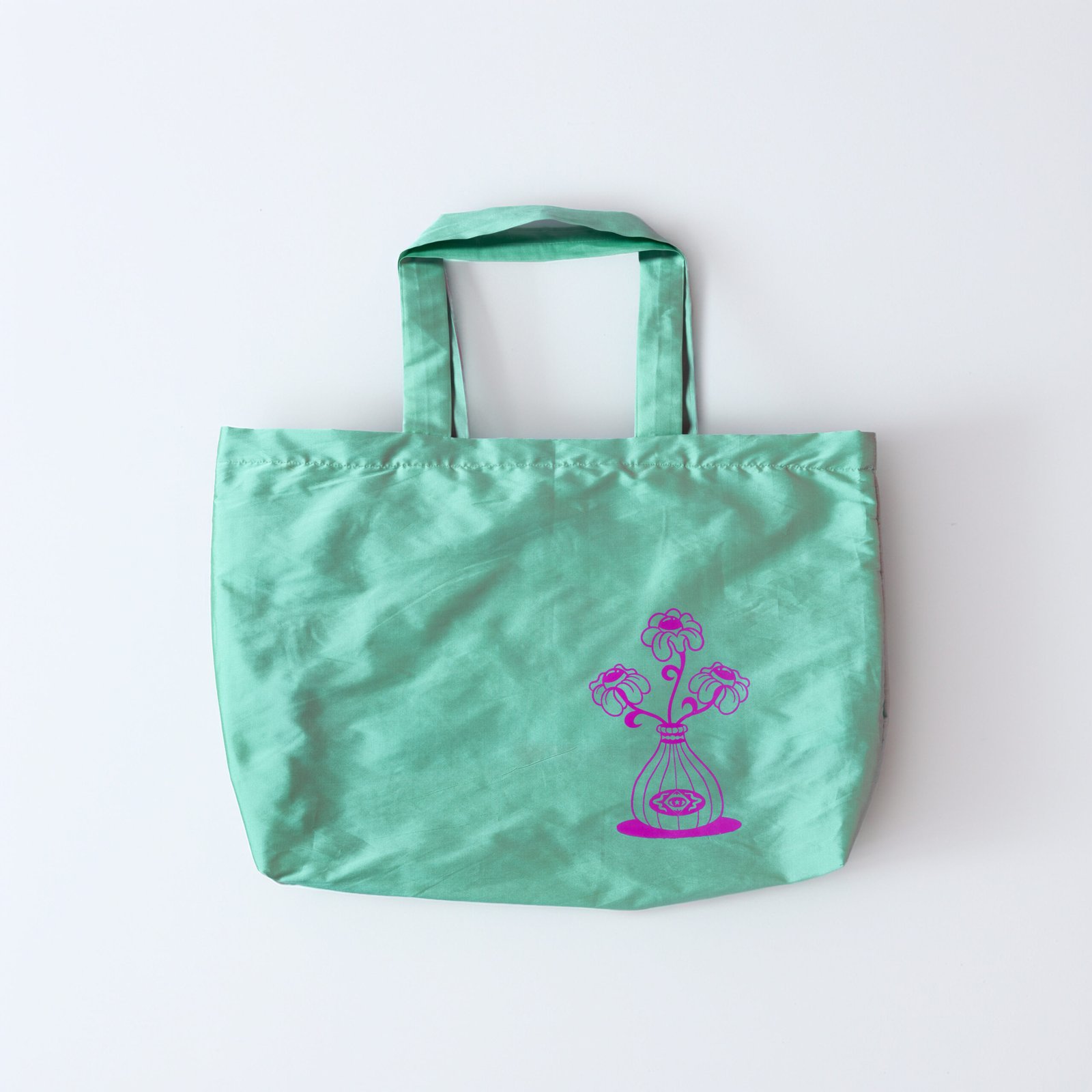 Minty Rose Tote Bag
